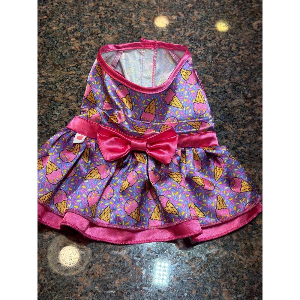Build-A-Bear Purple and Pink Ice Cream Pattern Dress for Plush